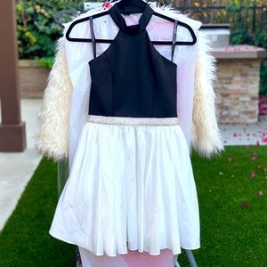 Sherri Hill Littles, Black/White Dress, Size 12